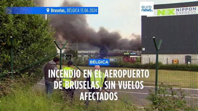 VÍDEO: Se produce un incendio en el aeropuerto de Bruselas, sin vuelos de pasajeros afectados