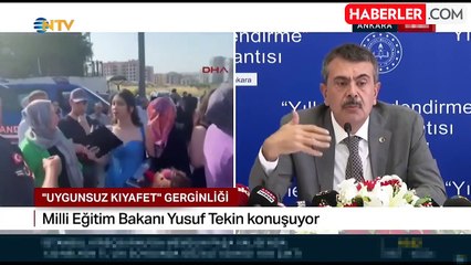 Bakan Tekin'den "uygunsuz kıyafet" gerginliğine ilişkin yeni açıklama