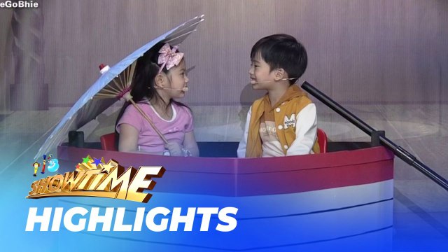 It's Showtime: Kelsey and Argus, cute na cute sa kanilang ‘The Littel Rascals’ scene (Showing Bulilit)