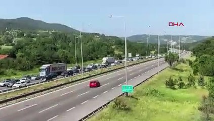 Bayram tatili için kavimler göçü başladı; trafik durdu