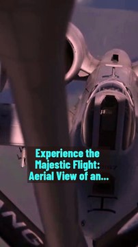 Experience the Majestic Flight- Aerial View of an Airplane Amidst Clouds ☁️✈️