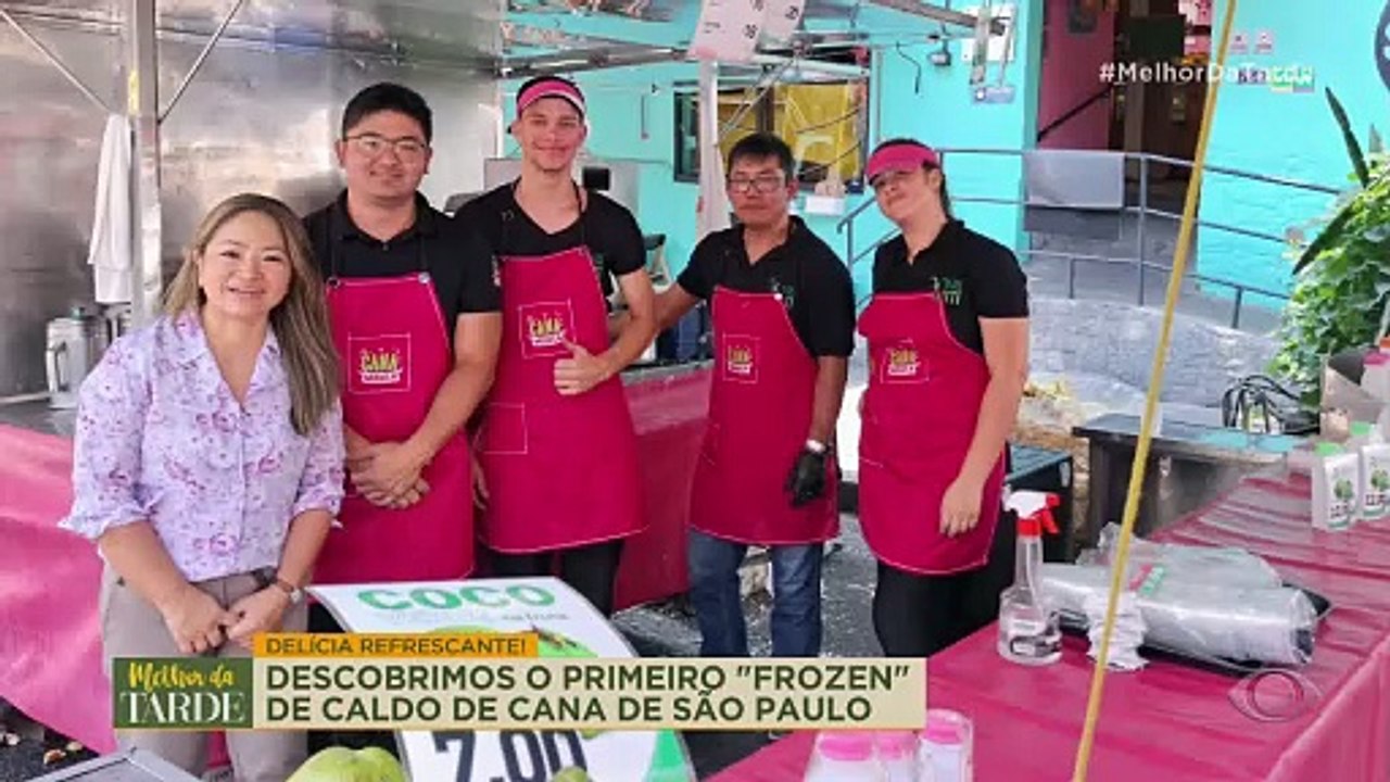 Família inova e cria receita de caldo de cana "Frozen" que encanta os clientes | Melhor Da Tarde