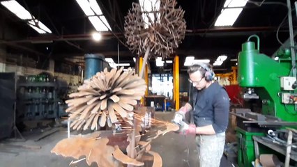 Dandelion sculpture.