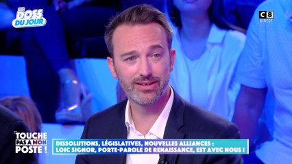 Loic Signor, porte-parole de Renaissance, réagit à l'actualité dans TPMP !