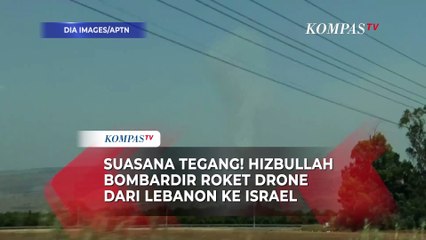 Download Video: Suasana Tegang! Hizbullah Bombardir Roket Drone dari Lebanon ke Israel