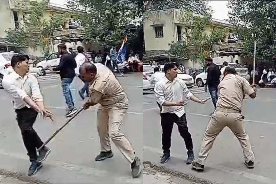 नीट यूजी परीक्षा का विरोध: एनएसयूआई कार्यकर्ताओं पर लाठीचार्ज