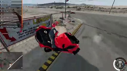 BeamNG Drive high-speed crashes