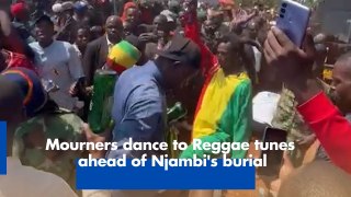 Mourners dance to Reggae tunes ahead of Njambi's burial