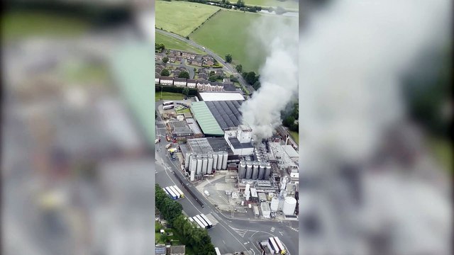 Huge fire at Carling and Coors brewery