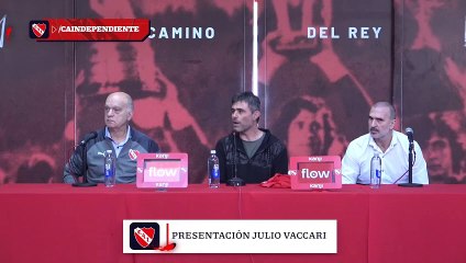 Julio Vaccari fue presentado como nuevo entrenador de Independiente