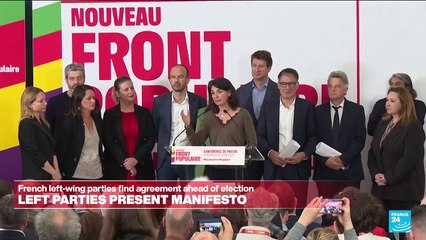 REPLAY: United French left vows 'break' with Macron's policies
