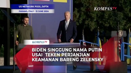 Biden Singgung Nama Putin usai Teken Perjanjian Keamanan Bareng Presiden Ukraina Zelensky