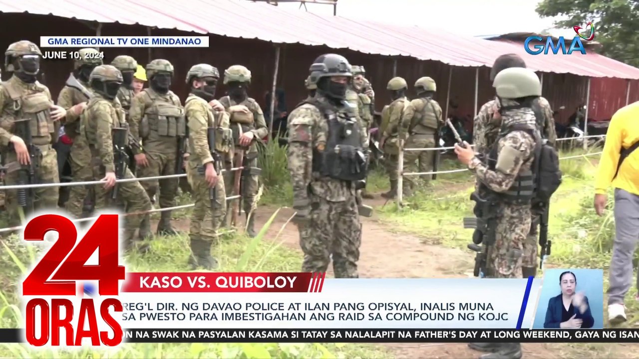 Reg'l Dir. ng Davao Police at ilan pang opisyal, inalis muna sa pwesto para imbestigahan ang raid sa compound ng KOJC | 24 Oras
