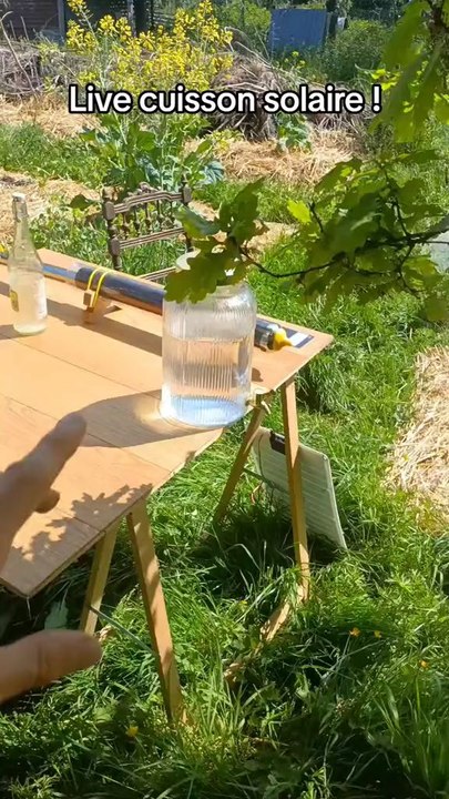 J'étais en live pour une cuisson solaire 