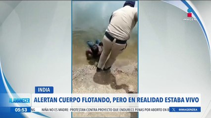 Supuesto cuerpo flotando era un hombre pasado de copas