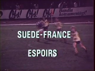 SUEDE -  FRANCE  ( espoirs )   - 1979  -