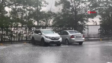 Ankara’da fırtına ve dolu yağışı etkili oldu