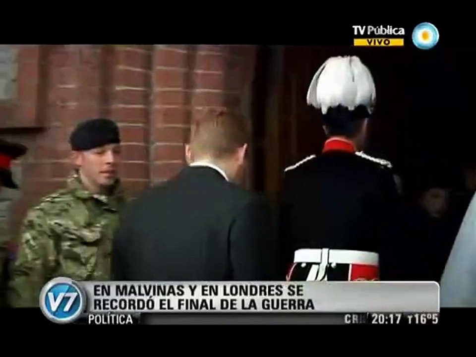 Visión Siete: En Malvinas y en Londres se recordó el final de la guerra