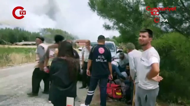 Muğla sınırında başlayan orman yangını Denizli’ye sıçradı