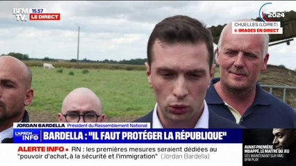 Législatives 2024: en cas de duel Nouveau Front populaire/Renaissance, Jordan Bardella "ne choisir[a] pas"