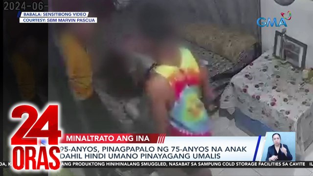 24 Oras Part 1: Hulicam na pangma-maltrato ng anak sa ina; smuggled frozen goods, itinago sa pekeng pader; bogus na crypto selling online, atbp.