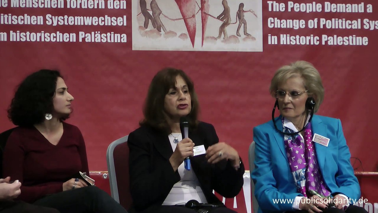 Abschluss-Podium am 12. Mai 2013 - 2. Palästina-Solidaritätskonferenz in Stuttgart