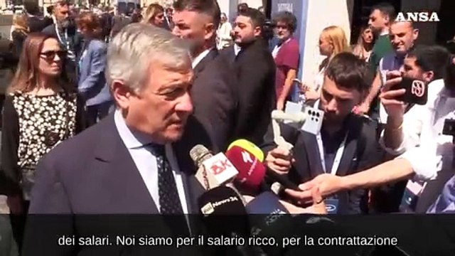 Salario minimo, Tajani: Noi siamo per salario ricco, lavoreremo per taglio cuneo fiscale