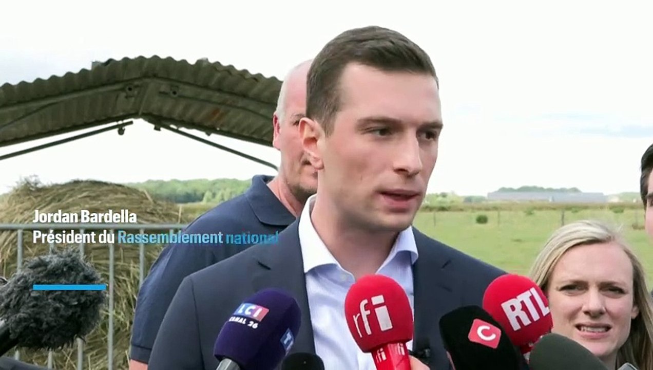 Législatives : Bardella estime que le « Nouveau Front populaire » est son « principal adversaire »