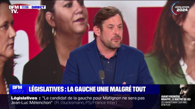 Il n'y aura pas le logo du Parti socialiste sur l'affiche de monsieur Quatennens , affirme François Kalfon, député européen Place publique-Parti socialiste