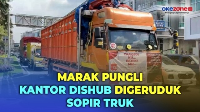 Marak Pungli, Ratusan Sopir Truk Geruduk Kantor Dishub Kota Bekasi