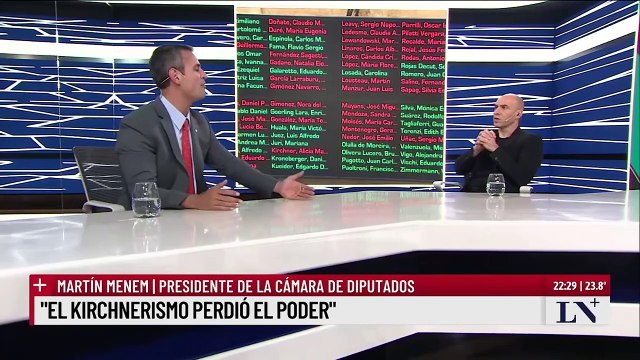 Menem asegura que LLA buscará revertir los cambios en la Ley de Bases impresos en el Senado
