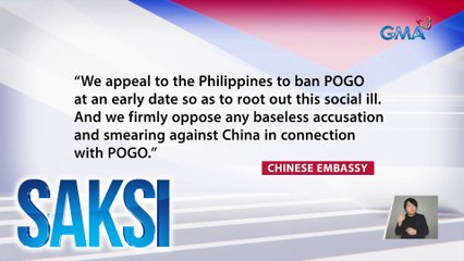 Chinese Embassy, nanawagang i-ban ang POGO sa Pilipinas | Saksi