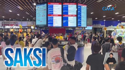 Nasa 180,000 pasahero, bumiyahe para sa long weekend | Saksi