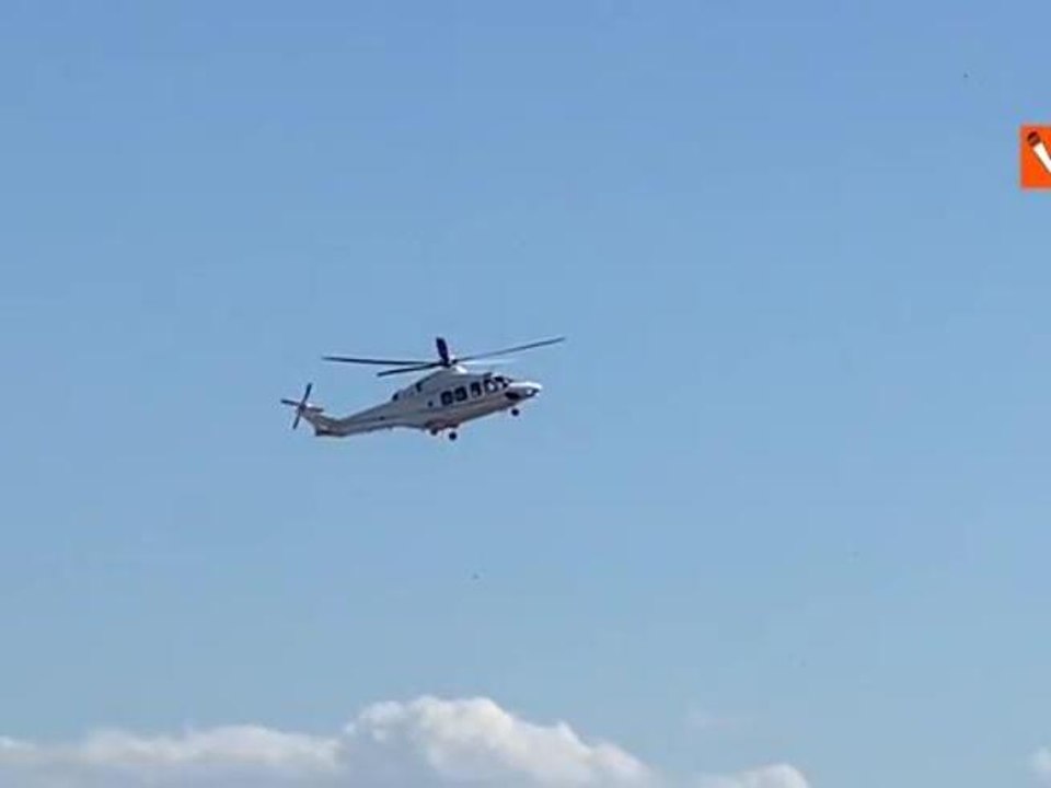 G7, le immagini dell'atterraggio dell'elicottero del Papa a Borgo Egnazia