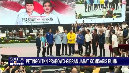 Politisi hingga Relawan TKN Prabowo-Gibran Jabat Komisaris BUMN, Politik Balas Budi?