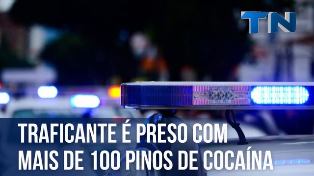 Traficante é preso com mais de 100 pinos de cocaína