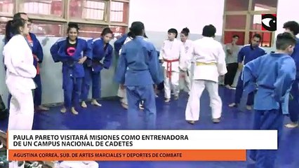 Paula Pareto visitará Misiones como entrenadora de un Campus Nacional de Cadetes