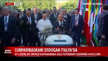 Cumhurbaşkanı Erdoğan G7 Liderler Zirvesi aile fotoğrafı çekimine katıldı