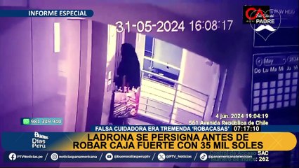 Le robó a abuelita de 85 años: cuidadora de octogenaria se lleva caja fuerte con S/35 mil y joyas