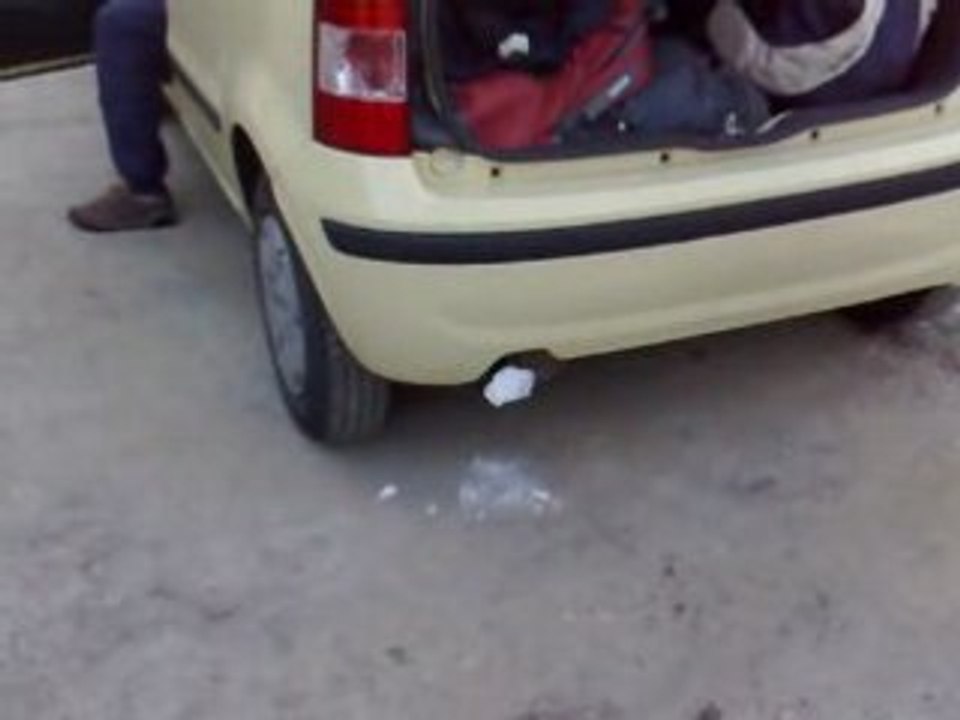 Fiat Panda & boule de neige