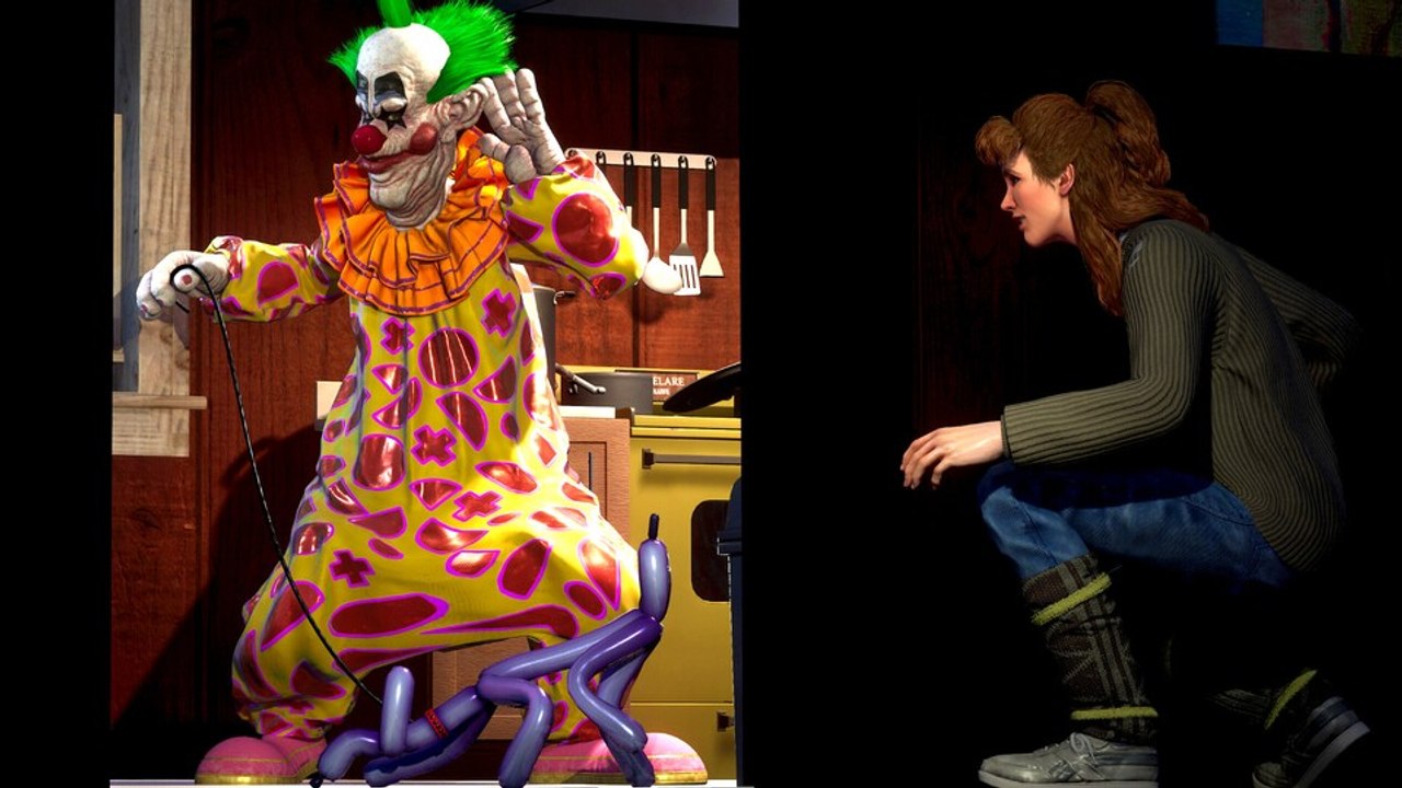 In diesem actionspiel heißt es: ihr gegen mörderische alien-clowns