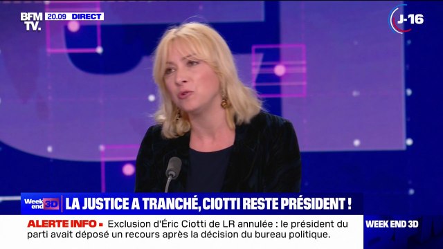 Florence Portelli sur l'invalidation de l'exclusion d'Éric Ciotti: Nous allons contester la décision qui a été rendue
