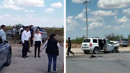 Claudia Sheinbaum y su equipo sufren accidente que habría dejado una persona muerta