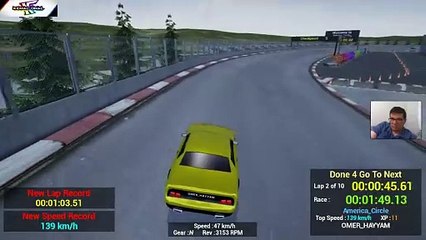 YARIŞ - 1 - 004 - 1980S 90S STYLE - RETRO TRACK CAR RACER 1080P HD GAMEPLAY