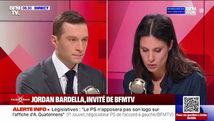 Jordan Bardella VS Apolline de Malherbe sur BFMTV