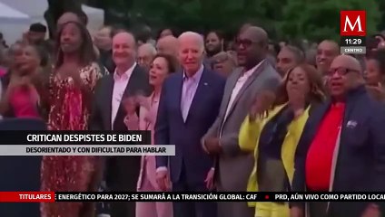 Opositores de Joe Biden comparten videos de aparentes "despistes" del mandatario