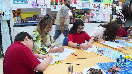 الفنانة ليلى علوي: زيارة ممتعة بأولادنا وبكل العاملين في مركز راشد لأصحاب الهمم