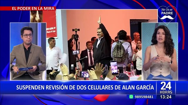 Alan García: suspenden diligencia donde se iba a extraer información de celulares del expresidente