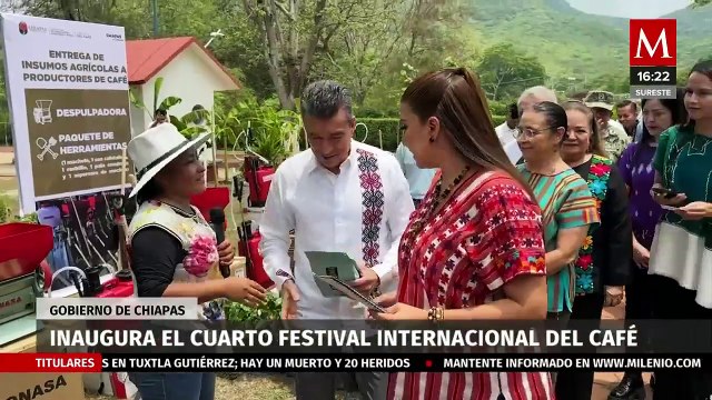 Rutilio Escandón inaugura el Cuarto Festival Internacional del Café en Chiapas
