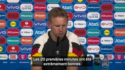 Allemagne - Nagelsmann : "Ce n'est que le premier pas"